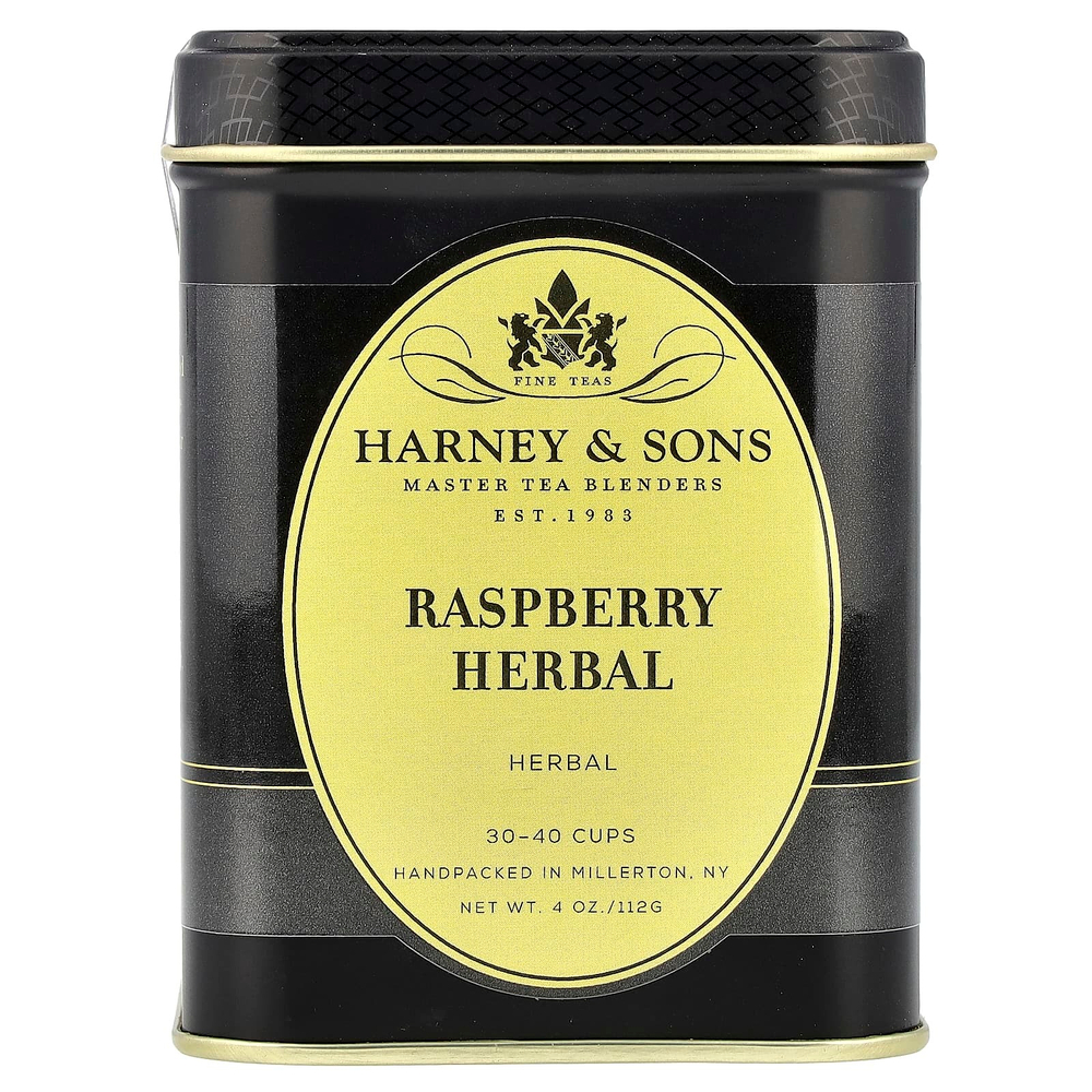 Harney & Sons, травяной чай с малиной, без кофеина, 112 г (4 унции)