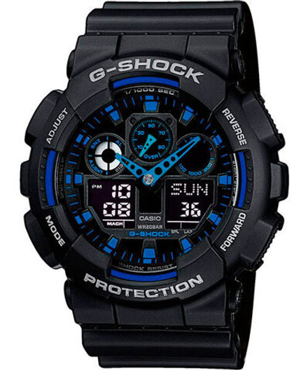 Японские наручные часы Casio G-SHOCK GA-100-1A2
