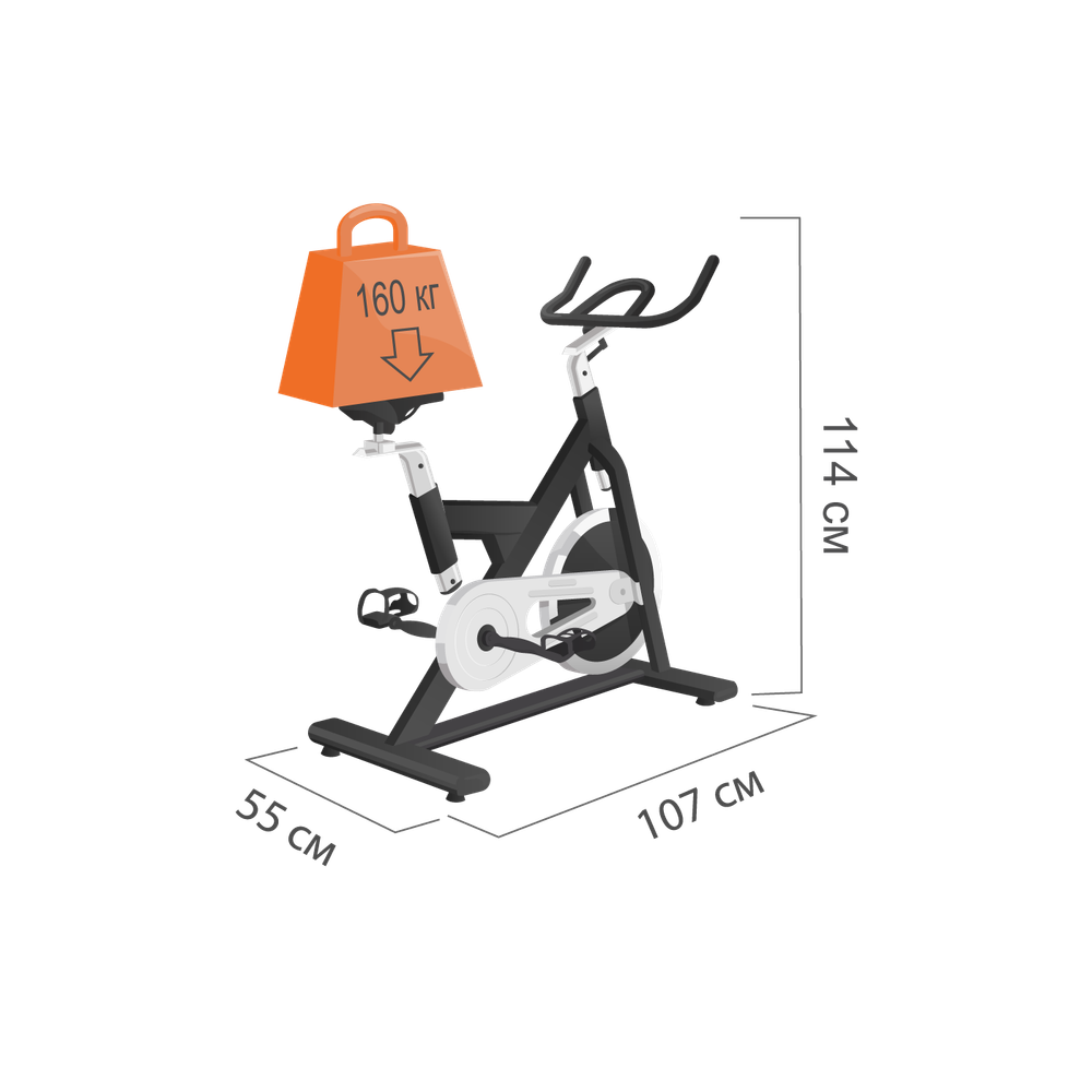 Велотренажер спин-байк PROXIMA VELOS