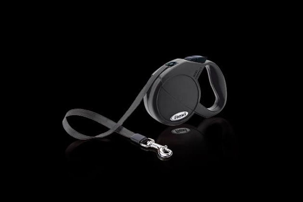 FLEXI рулетка Classic Compact Mini (до 12 кг) ремень 3 м черная