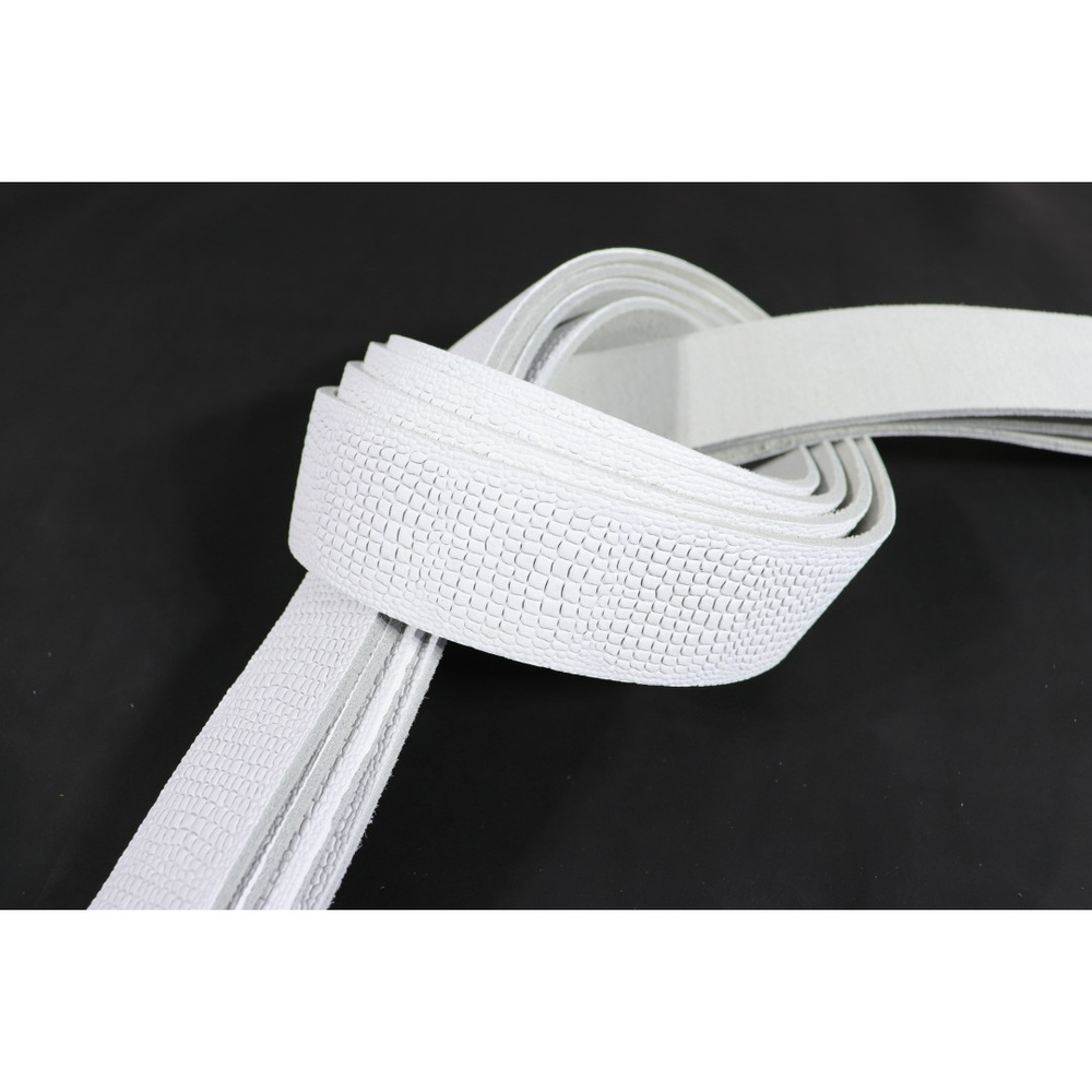 Ременная заготовка Белая с лицевой отделкой + Плита Геккон