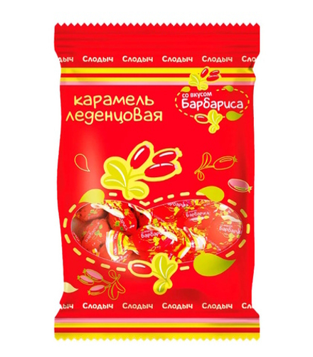 Карамель со вкусом барбариса 200г. Слодыч