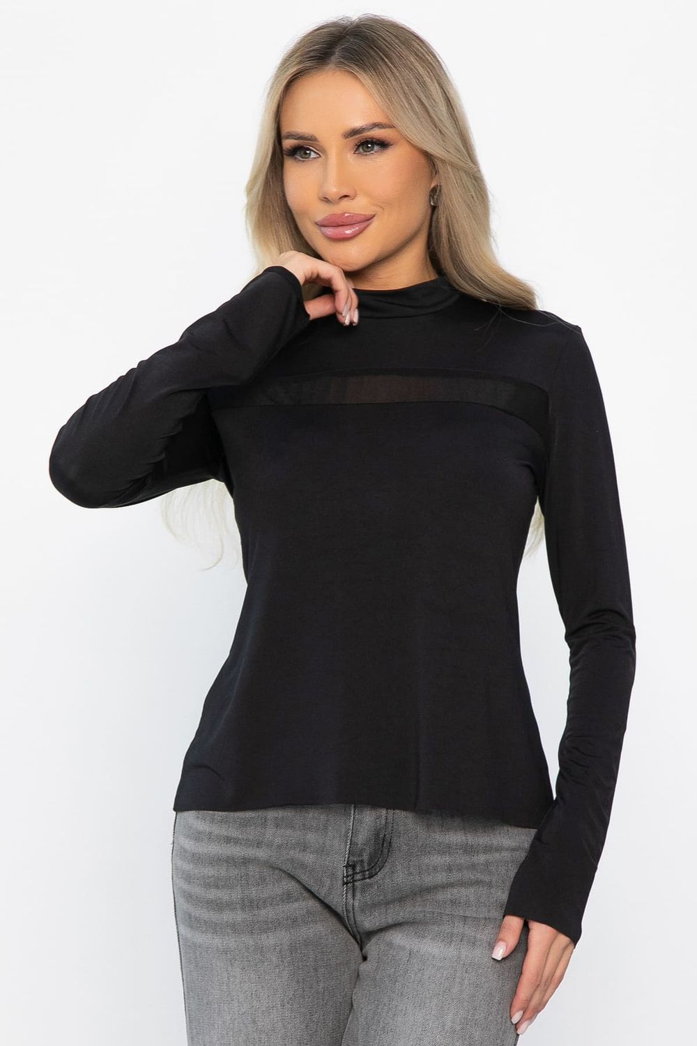 Водолазка трикотажная Лисса (черная) Б14298-22М LT Collection