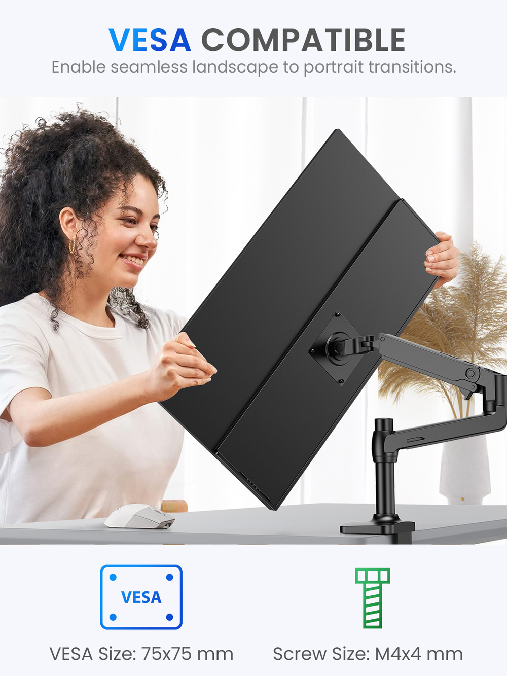 24.5" Портативный монитор Uperfect 2K IPS 2560x1440, 165 Гц