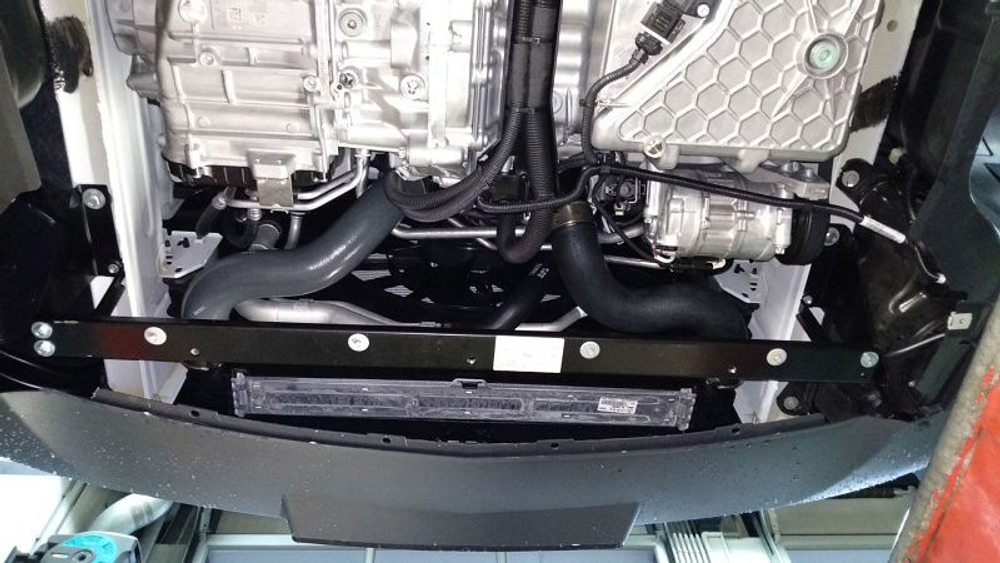 Защита картера двигателя, КПП (2 мм, сталь) для Mercedes Sprinter 2018- (V = 2.1d AT/FWD) Sheriff.13.4467