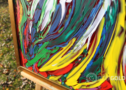 Картина ручной работы "НАДЕЖДА" (абстракция) - 2-х сторонняя