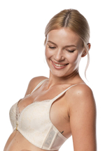 Супер пуш-ап бюстгальтер Ksenia без косточек (Размер: 70F) (Цвет: кремовый)