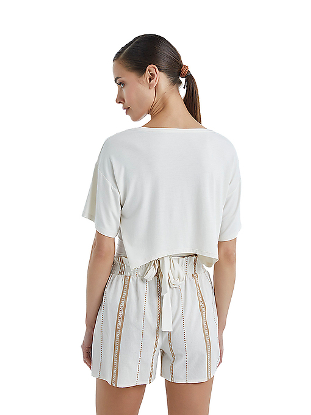 Футболка женская Bohemian Retro Stripes Loungwear