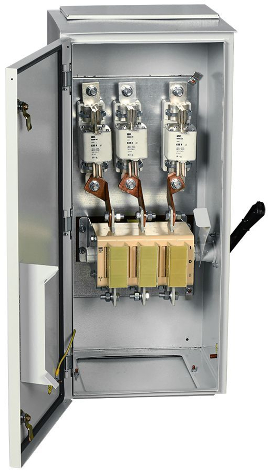 Ящик с рубильником и предохранителями ЯРП-630А (на два направления) У1 817х310х366мм IP54 IEK