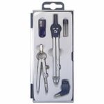 Готовальня BRAUBERG "Student Oxford", 5 предметов циркуль + кронциркуль, держатель, грифель, точилка, 210338