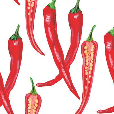 Красный острый перец чили