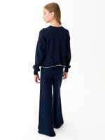 Кардиган для девочки 1165 сине-белый