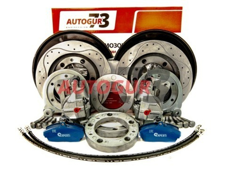 Дисковые тормоза с перфорированными дисками УАЗ передний военный мост