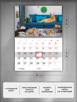 Настенный отрывной стереокалендарь c 3D-эффектом "Шлепа"