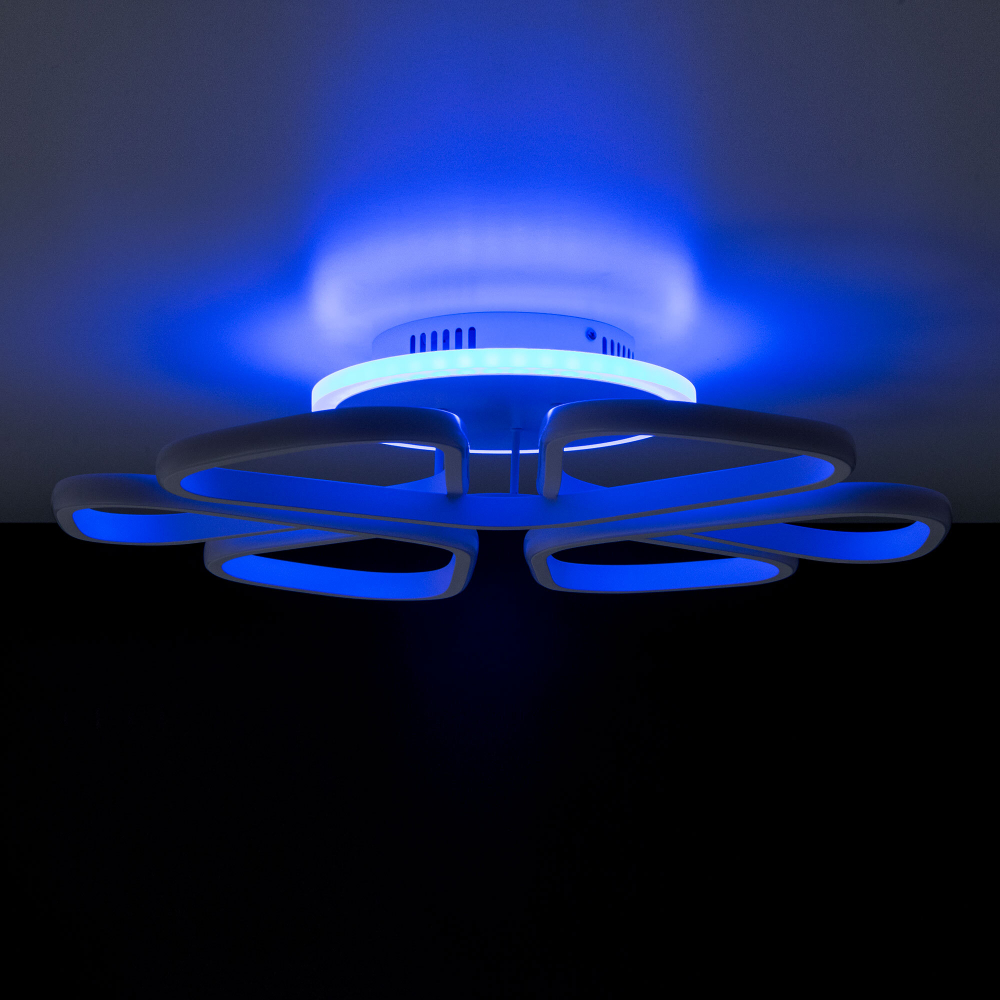 Citilux Сезар Смарт CL233A250E RGB Умная люстра Белая