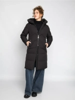Куртка зимняя удлиненная с капюшоном