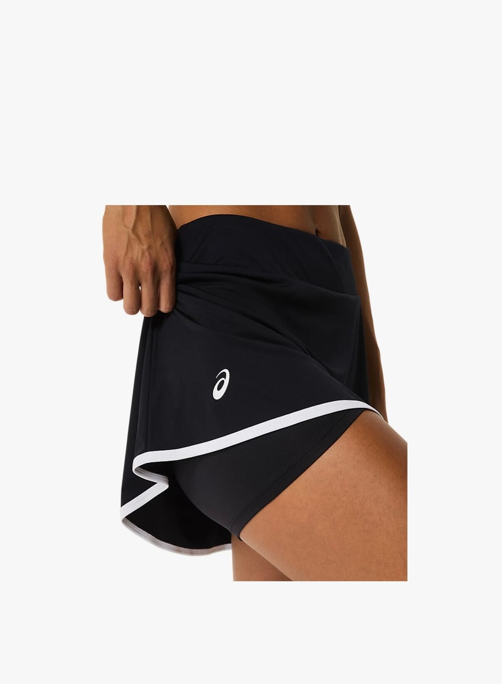 ASICS, COURT SKORT, PERFORMANCE BLACK, WOMEN, M