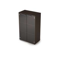 4Ш.017.3 Шкаф средний со стеклом (798*435*1277)