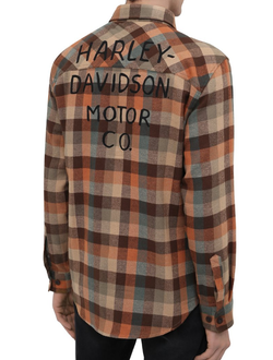 Рубашка Shed Font One Pocket Plaid Flannel Harley-Davidson (96149-22VM)