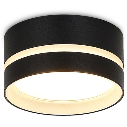 Donel, св-к накладной, цвет ЧЕРНЫЙ, D85xH40мм, под лампу GX53, IP20, серия: DN02