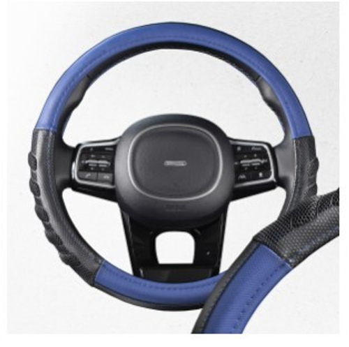 Оплетка руля M Skyway Racer- 1 экокожа черно-синяя