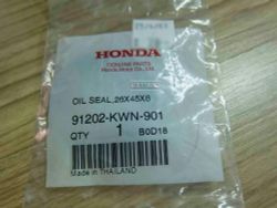 91202-KWN-901. OIL SEAL, 26X45X6. HONDA