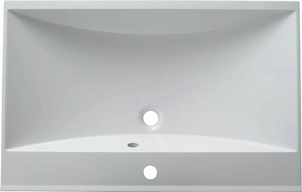 Тумба с раковиной Aquanet Нота New 75 344144+281221 белая глянцевая
