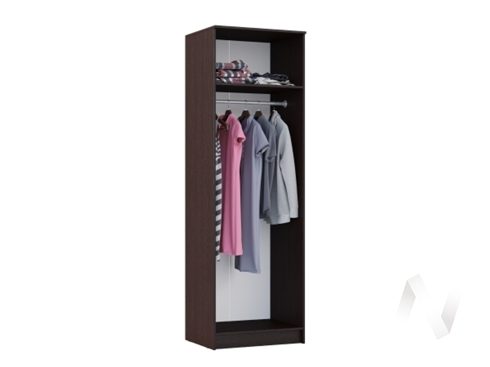 Шкаф платяной Гостиная Женева (венге/белый глянец холодный)