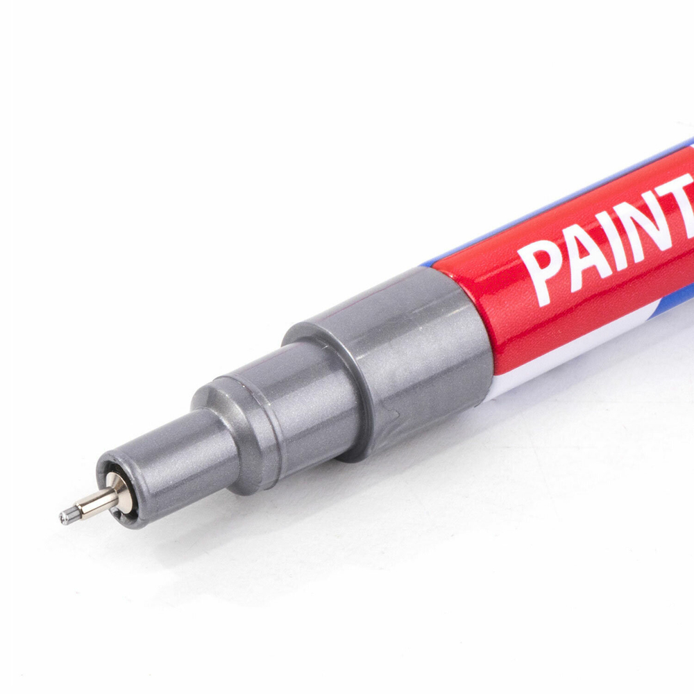 Маркер-краска лаковый EXTRA (paint marker) 1 мм СЕРЕБРЯНЫЙ усиленная нитро-основа BRAUBERG (12 штук в упаковке)