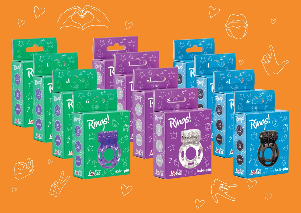 Бокс из 12 эрекционных колец Axle-pin