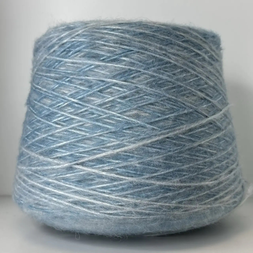 MENOVA - Lineapiu'; 13% меринос, 29% альпака Superfine, 58% п/а; 490м/100гр; col. M502, цвет: голубой меланж; S303