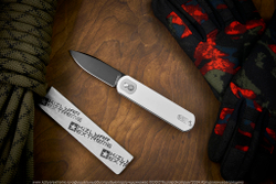 Нож Vosteed Corgi сталь 14C28N Black Stonewash рукоять White G10