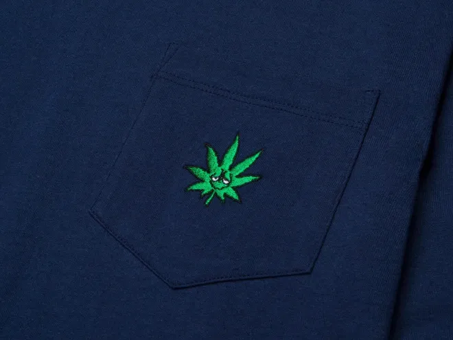 Футболка дл. рукав HUF GREEN BUDDY L/S POCKET TEE