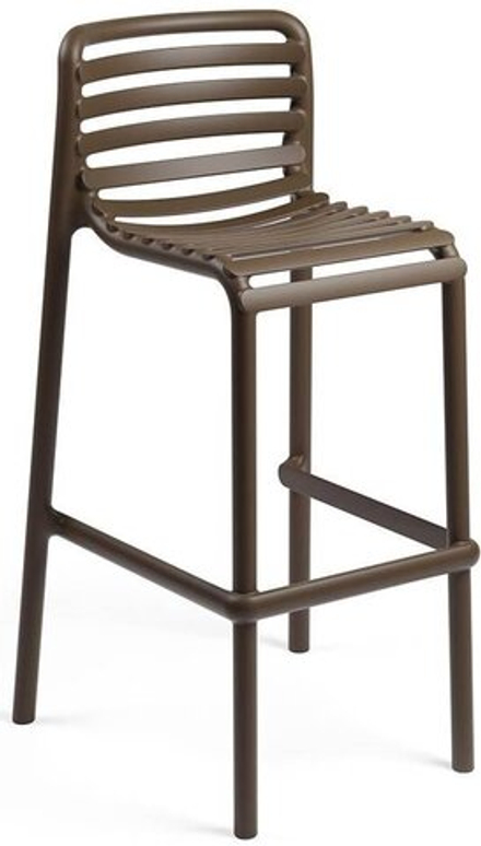 Стул пластиковый барный Nardi Doga Stool, табак