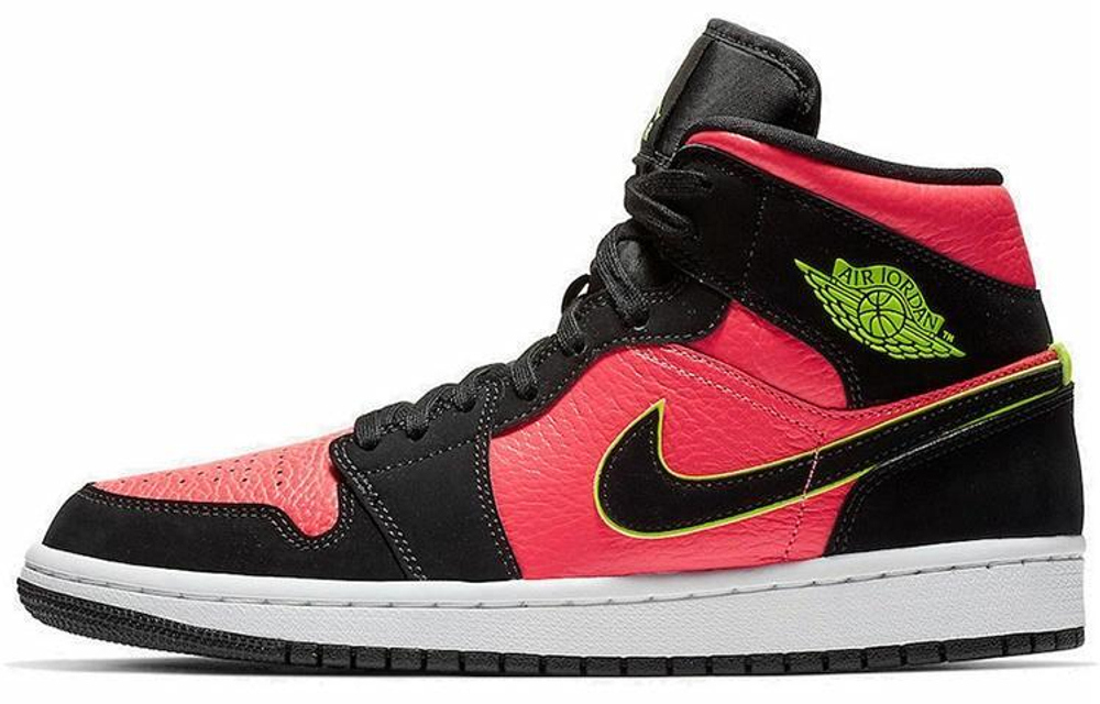Кроссовки Jordan Air Jordan 1 Mid"Hot Punch" (Женская размерная сетка)