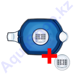 Синий Кувшин Аквафор Гарри с доп.модулем - вид сверху