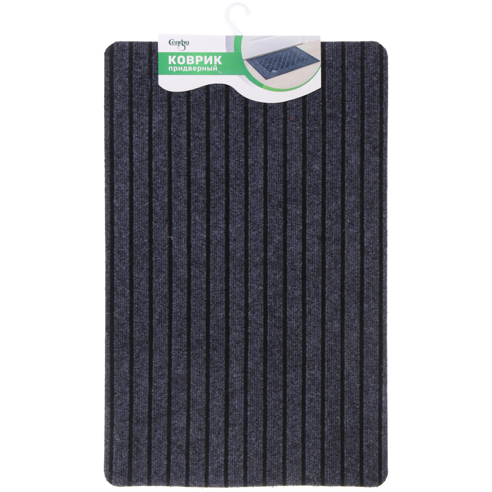 Коврик придверный «Гранит» 48*78 серый