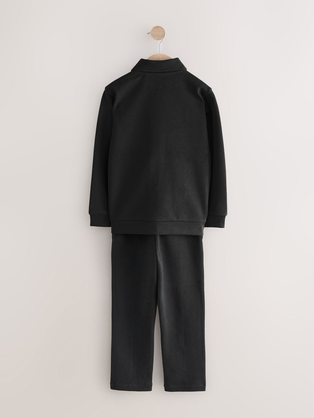 Рубашка на молнии и брюки в комплекте для мальчика Next F69-701, Темно-серый