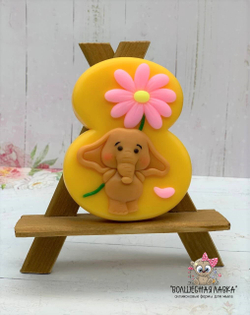 Силиконовая форма 8 с слоником