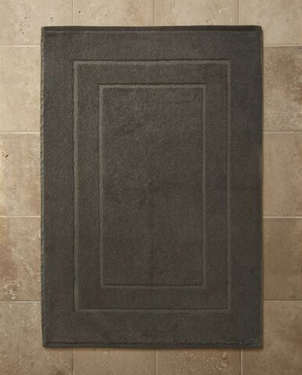 Zara Home - Нескользящий коврик для ванной из хлопка, серый, 55x80 см