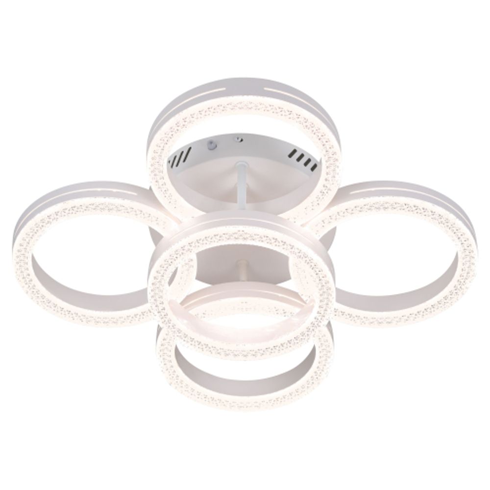 Светильник потолочный светодиодный Rivoli Juniper 6187-701 LED 75Вт 3000-6000К белый с пультом | Rivoli