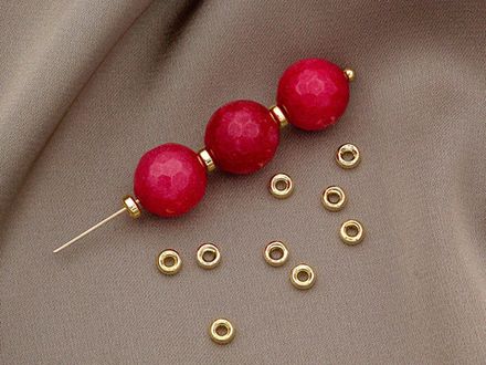 Спейсер 3,5мм, золото (10 штук)