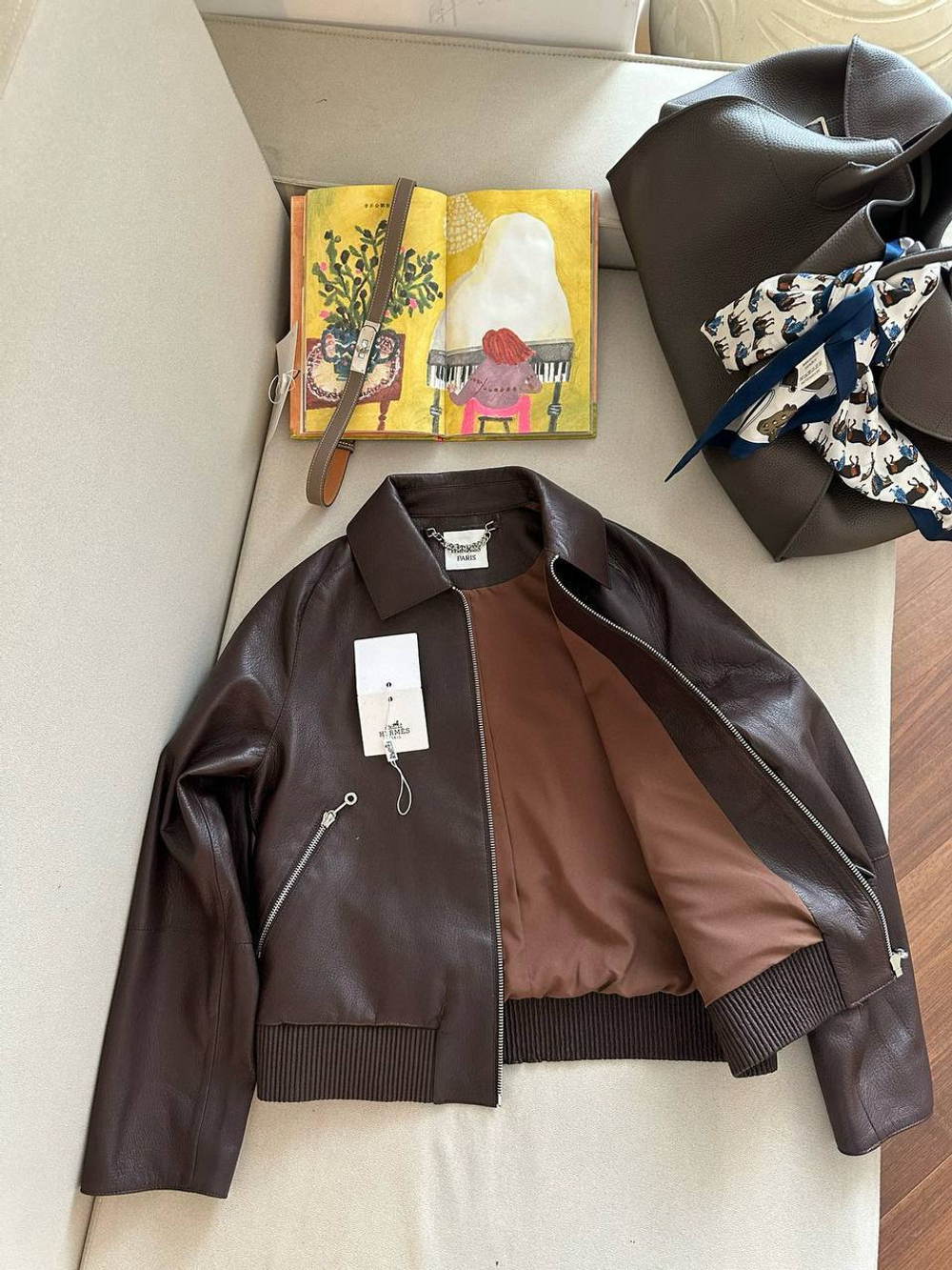 Кожаная куртка Hermes