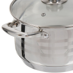 Кастрюля нерж, 3.5 л, с крыш, кругл, Катунь, Элис, КТ16-D-20, индукц