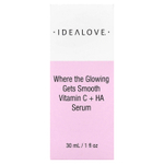 Idealove, Where the Glowing Gets Smooth, сыворотка с витамином C и гиалуроновой кислотой, 30 мл (1 жидк. унция)