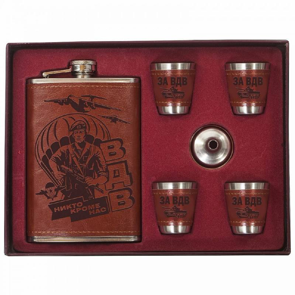 Набор подарочный Фляга и стопки ВДВ