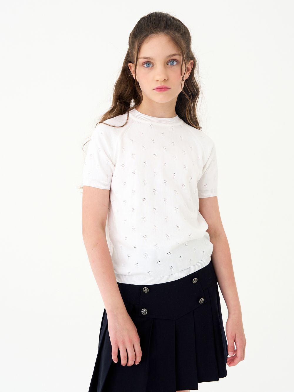 Джемпер для девочки 1384 белый