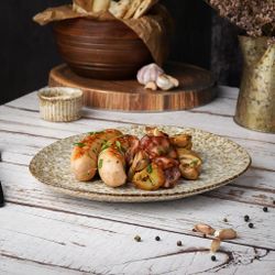 Тарелка d 28,5 см Brown Spider Silk P.L. Proff Cuisine [6]