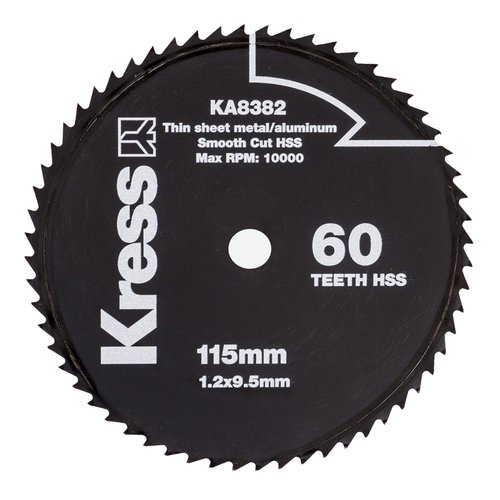 Диск KRESS 115х1,2х9,5 мм по металлу и алюминию   KA8382