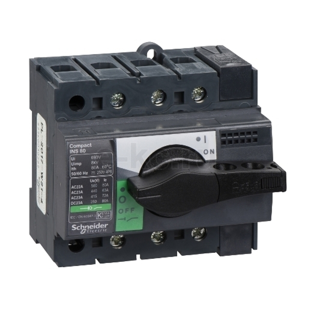 Выключатель разъед. INTERPACT INS 3р80А/ 28904
